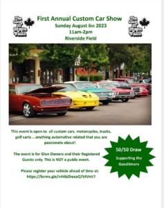 First Annual Custom Car Show 11-2 Riverside Field